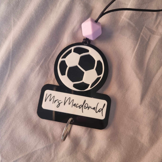 Personalised Soccer Ball Lanyard