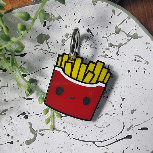 French fry Pet Identification Tag