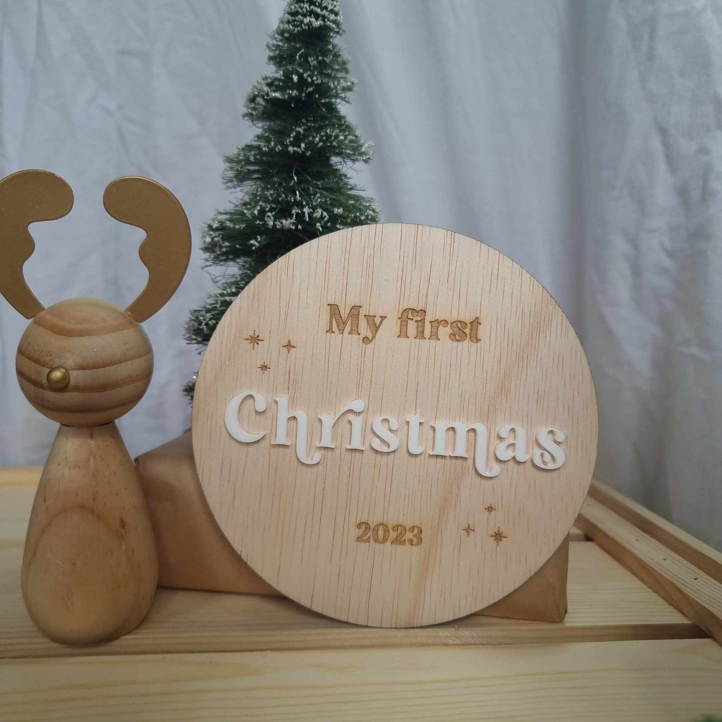 First Christmas plaque
