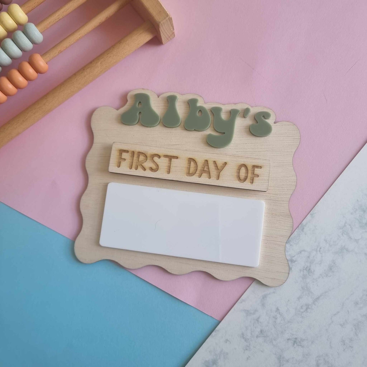 Mini First/Last Day Board